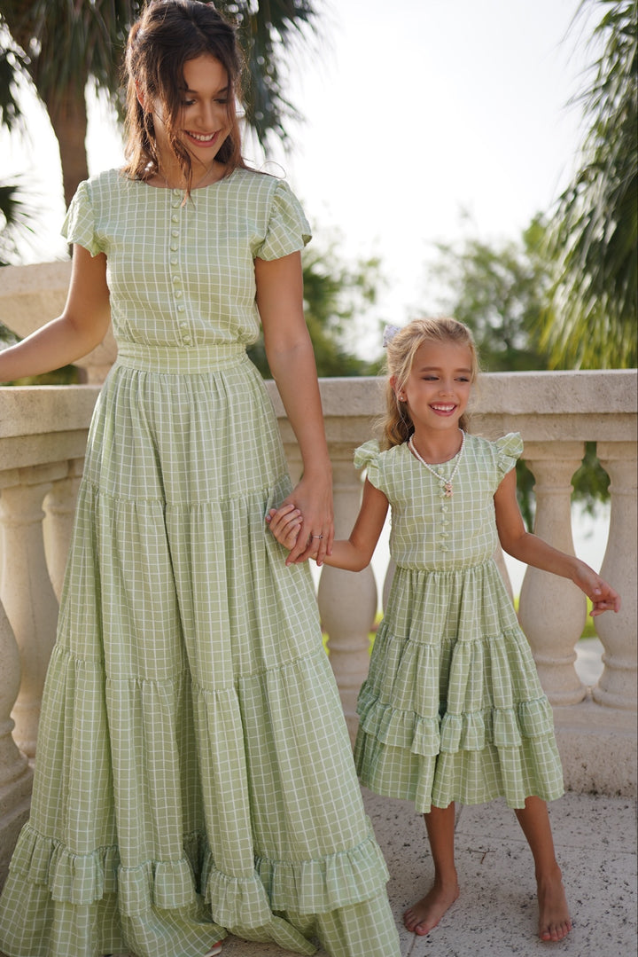Elegant Ruffle Sleeve Maxi Dress - Balvory