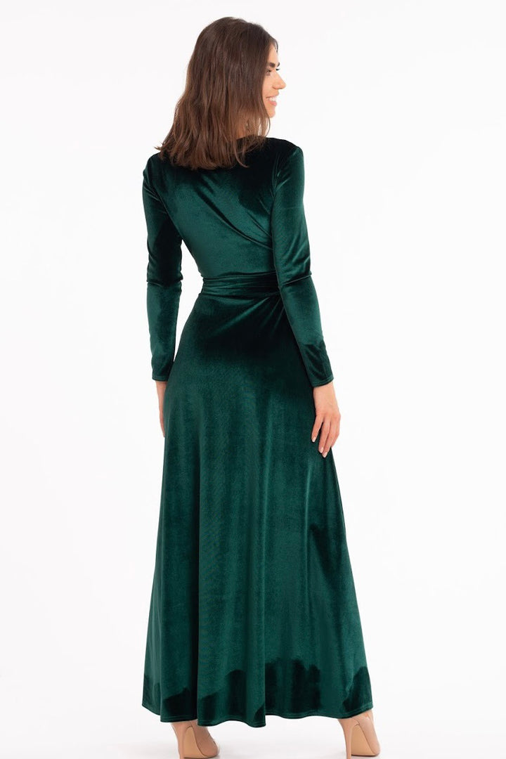 Velvet Wrap Elegance Maxi Dress - Balvory